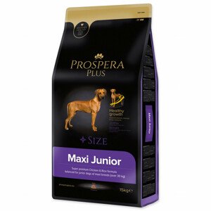 Krmivo Prospera Plus Maxi Junior kuře s rýží 15kg