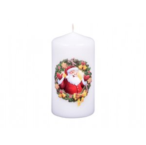 Svíčka DĚDA MRÁZ vánoční d6x10cm