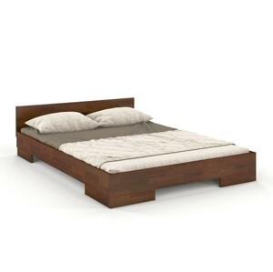 Dřevěná postel Skandica SPECTRUM Niskie, borovice (Rozměr: 200x200 cm, Barva: Ořech)