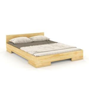 Dřevěná postel Skandica SPECTRUM Niskie, borovice (Rozměr: 200x200 cm, Barva: Přírodní)