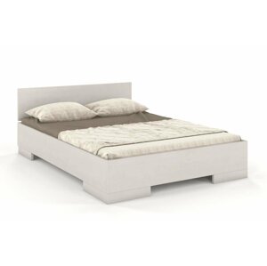 Dřevěná postel s úložným prostorem Skandica SPECTRUM Maxi&ST, borovice (Barva: Bílá, Rozměr: 200x200 cm)