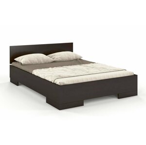 Dřevěná postel s úložným prostorem Skandica SPECTRUM Maxi&ST, borovice (Barva: Palisander, Rozměr: 160x200 cm)