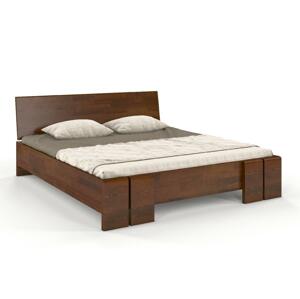 Dřevěná postel Skandica VESTRE Maxi, borovice (Rozměr: 200x200 cm, Barva: Ořech)