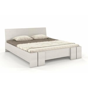 Dřevěná postel Skandica VESTRE Maxi, borovice (Rozměr: 200x200 cm, Barva: Bílá)