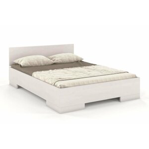 Dřevěná postel s úložným prostorem Skandica SPECTRUM Maxi & ST, buk (Barva: Bílá, Rozměr: 160x200 cm)