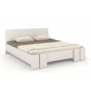 Dřevěná postel Skandica VESTRE Maxi, buk (Rozměr: 200x200 cm, Barva: Bílá)