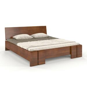 Dřevěná postel s úložným prostorem Skandica VESTRE Maxi & ST, buk (Barva: Ořech, Rozměr: 120x200 cm)