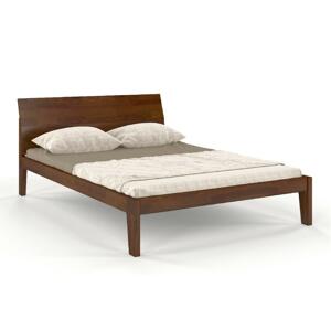 Dřevěná postel Skandica AGAVA, borovice (Rozměr: 200x200 cm, Barva: Ořech)