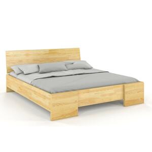 Dřevěná postel Hessler High&Long, delší o 20cm, borovice (Rozměr: 200x220 cm, Barva: Přírodní)