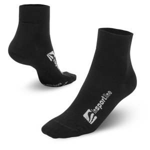 Bambusové střední ponožky inSPORTline Bambuo Crew AG+ (Velikost: 35-38, Barva: černá)