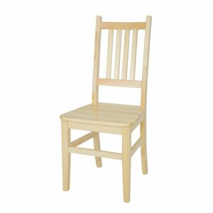 Dřevěná jídelní židle KT108, borovice (Barva dřeva: Surová (bez moření))