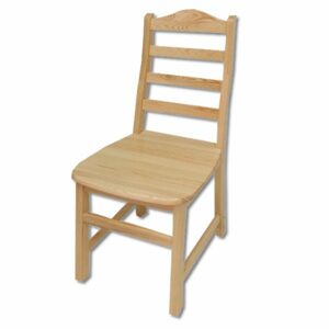 Dřevěná jídelní židle KT109, borovice (Barva dřeva: Surová (bez moření))