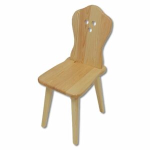 Dřevěná jídelní židle KT110, borovice (Barva dřeva: Ořech)
