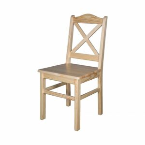 Dřevěná jídelní židle KT113, borovice (Barva dřeva: Surová (bez moření))