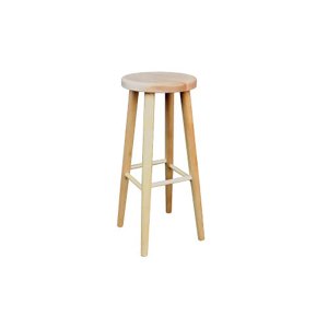 Dřevěná barová židle KT241, v70, buk (Barva dřeva: Olše)