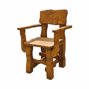 Zahradní židle MO098, 61x86x56, olše, lakovaná (Barva dřeva: Dub - impregnat)