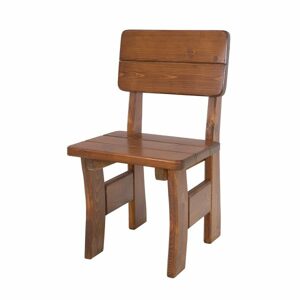 Zahradní židle MO262, 50x93x55, smrk, lakovaná (Barva dřeva: Ořech - impregnat)