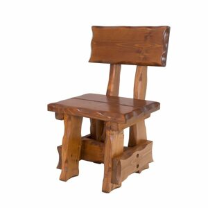 Zahradní židle MO265, 55x94x53, smrk, lakovaná (Barva dřeva: Ořech - impregnat)
