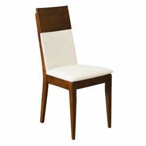 Čalouněná jídelní židle KT171, buk (Barva dřeva: Bělená, Potah: Ekokůže)