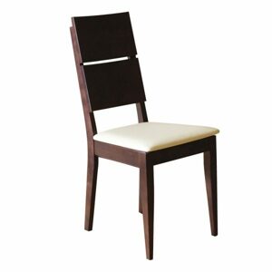 Čalouněná jídelní židle KT173, buk (Barva dřeva: Cherry, Potah: Ekokůže)
