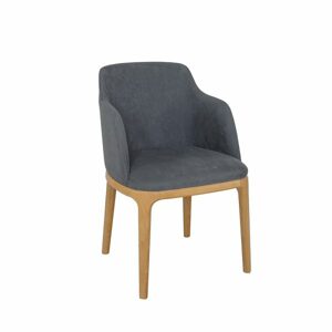 Čalouněná jídelní židle KT188, buk (Barva dřeva: Koniak)