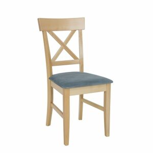 Čalouněná jídelní židle KT193, buk (Potah: Ekokůže, Barva dřeva: Cherry)