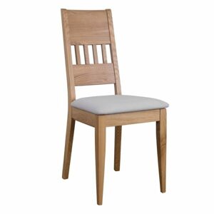 Čalouněná jídelní židle KT375, dub (Barva dřeva: Bělená, Potah: Toptextil)