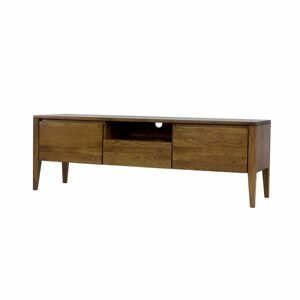 Televizní stolek RV335, 150x50x43, dub (Barva dřeva: Přírodní (lakovaná))