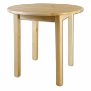 Jídelní stůl ST105, 110x75x110, borovice (Barva dřeva: Surová (bez moření))