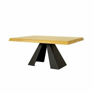 Konferenční stůl ST371, 100x45x(60/70), dub/kov (Délka: 60, Barva dřeva: Bělená)