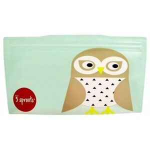 3 Sprouts Reusable Snack Bag 2-pack (Varianta: Owl)