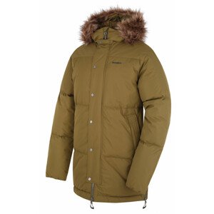 Pánský péřový kabát Downbag M dk. khaki (Velikost: XL)