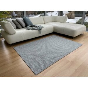 Kusový koberec Toledo šedý (Varianta: Kulatý průměr 57 cm)