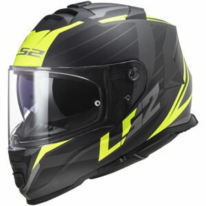 Moto helma LS2 FF800 Storm Nerve (Velikost: M (57-58), Barva: Matt Black H-V Yellow)