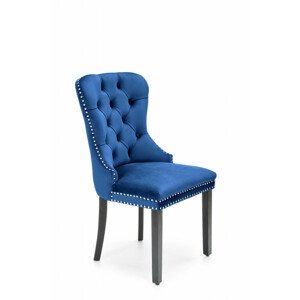 Čalouněná jídelní židle MIYA, tmavě modrá