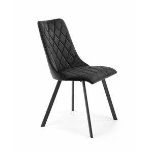 Čalouněná jídelní židle K450, černá