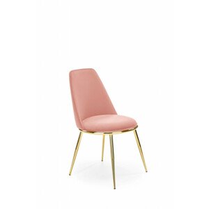 Čalouněná jídelní židle K460, růžová
