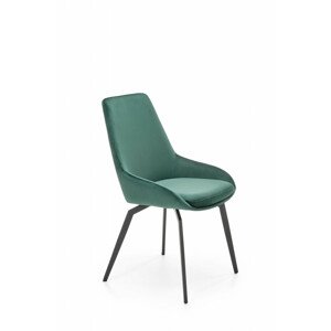 Čalouněná jídelní židle K479, zelená