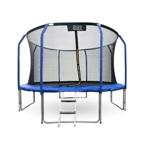Premium Modrá trampolína 366 cm s vnitřní ochrannou sítí + žebřík - Inside