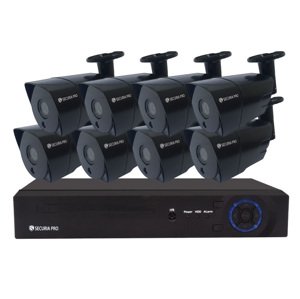 Kamerový set Securia Pro NVR8CHV8-B IP, 8Mpx, 8 kamery, PoE NVR, černá