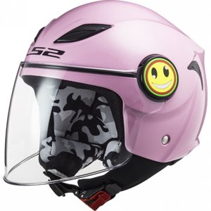 Dětská otevřená helma LS2 OF602 Funny (Velikost: M (49-50), Barva: Gloss Pink)