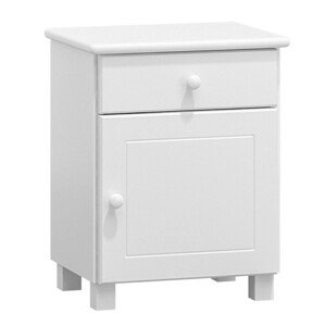 Noční stolek MEGA (Barva dřeva: Bílá)