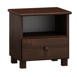 Noční stolek Tina S1 (Barva dřeva: Ořech)