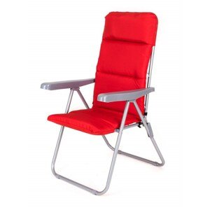 Židle zahradní skládací LOARA 68x58x107cm,červená