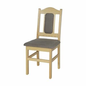 Čalouněná židle KT102, borovice (Potah: T21, Barva dřeva: Dub)