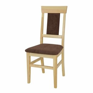 Čalouněná židle KT118, borovice (Potah: T16, Barva dřeva: Dub)