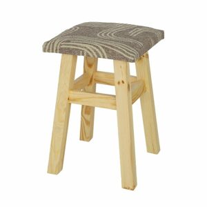 Čalouněná stolička NR114, v45, borovice (Potah: T21, Barva dřeva: Dub)