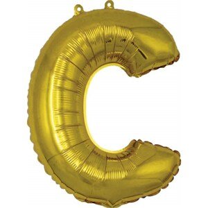 Balónek nafukovací foliový písmeno C, MY PARTY, výška 30 cm