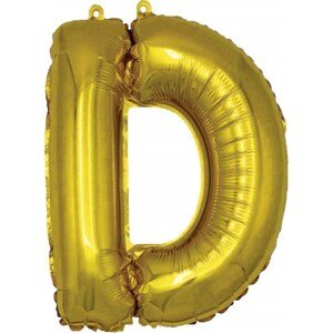 Balónek nafukovací foliový písmeno D, MY PARTY, výška 30 cm
