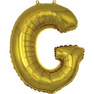 Balónek nafukovací foliový písmeno G, MY PARTY, výška 30 cm